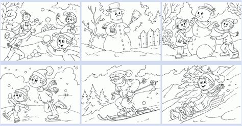 winter coloring book coloring pages