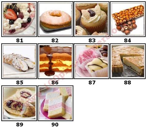 100 pics desserts level 81 90 answers 100 pics answers