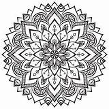 Mandala Visit Coloring sketch template