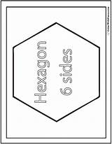 Hexagon Coloring Shape Pages Six Sheet 762px 31kb Sides Squares Circles Sided sketch template