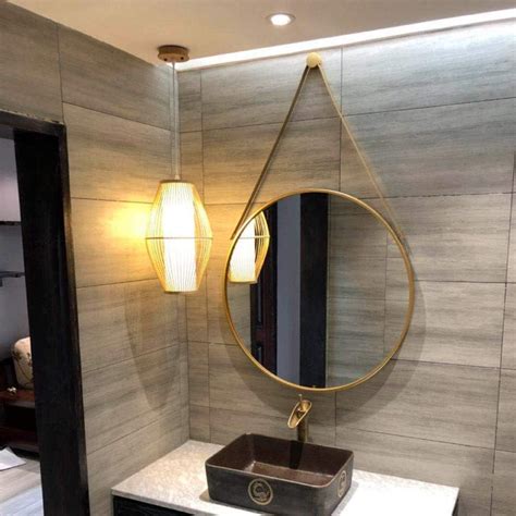 bano jing espejo de pared redondo  bano espejo decorativo moderno  dormitorio espejo de