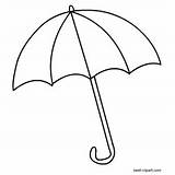 Umbrella Clip Clipart Coloring Preschool Pages Printable Template Templates Craft Activities Printables Card Choose Board Maker sketch template