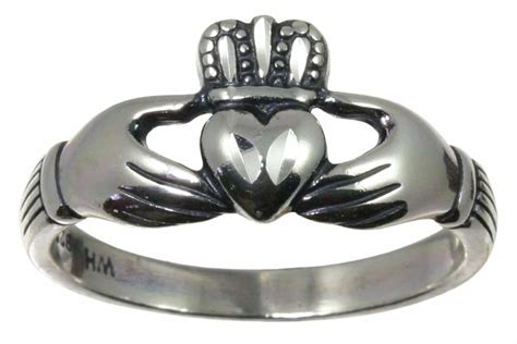 silver claddagh ring  celtic croft   family