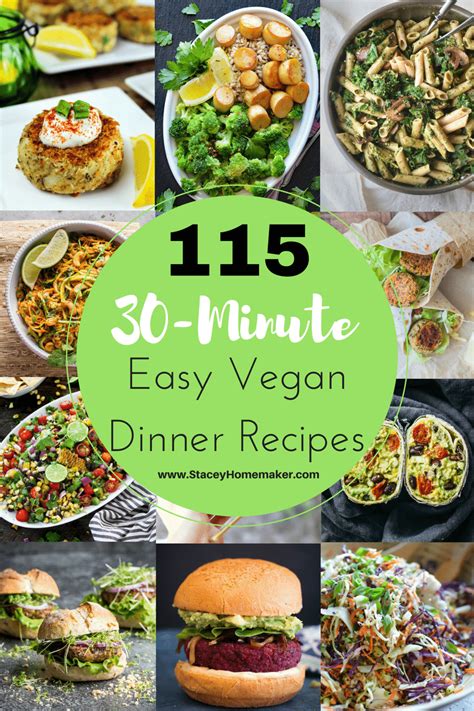 minutes   easy vegan dinner recipes   family