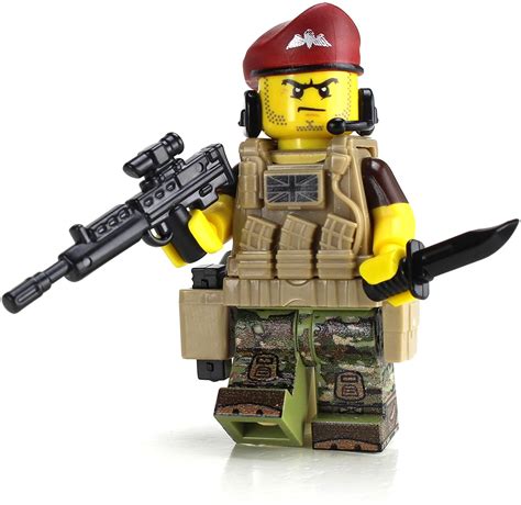 modern british paratrooper  camo custom lego military minifigure