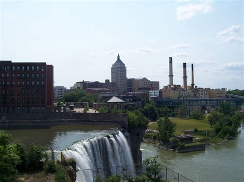 rochester ny view    high falls district photo picture