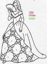 Princess Number Color Coloring Pages Printable Hellokids Numbers Disney Characters Print Online Adults Kids Choose Board Getcolorings sketch template