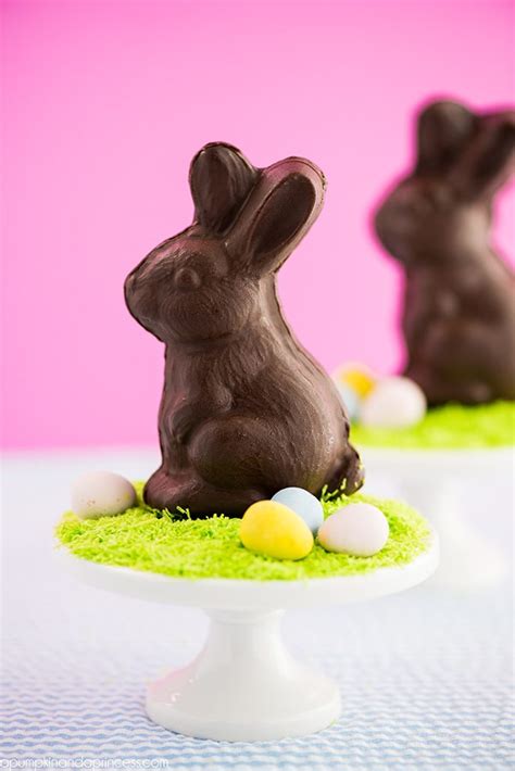 homemade chocolate bunny