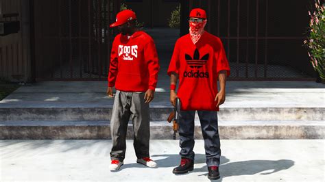 crips  bloods gang colors