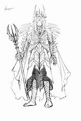 Sauron Armor 2nd sketch template