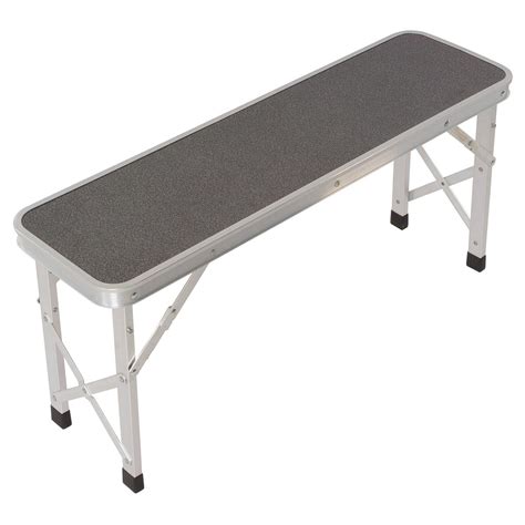 picknickset klappbar tisch  baenke aluminium  cm sitzgruppe silber