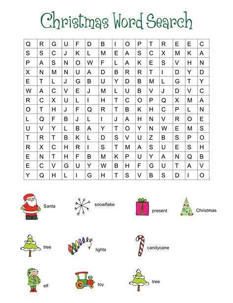 printable christmas word search worksheets adult