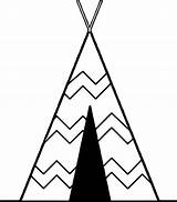 Teepee Clipart Clip Tent Pee Cliparts Printable Tee Coloring Line Transparent Clipartbest Library Aztec Camping Webstockreview Collection sketch template