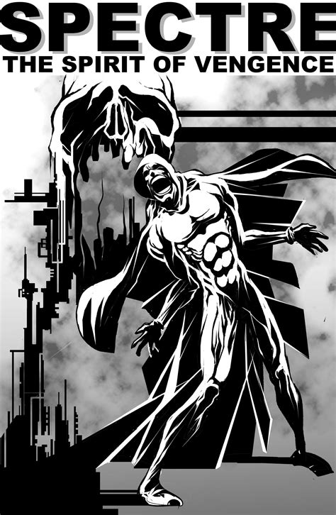 the spectre comic drawing comic book illustration