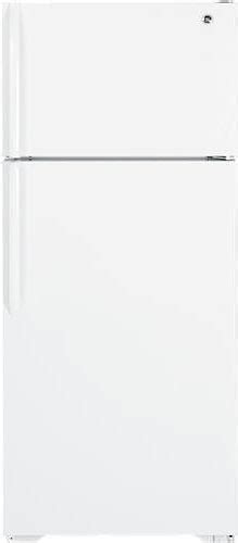 ge gtsgbeww  cu ft top freezer refrigerator   adjustable shelves  humidity