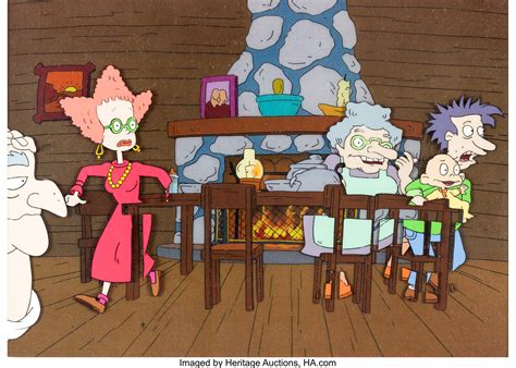rugrats pickle family production cel setup nickelodeonklasky lot  heritage auctions