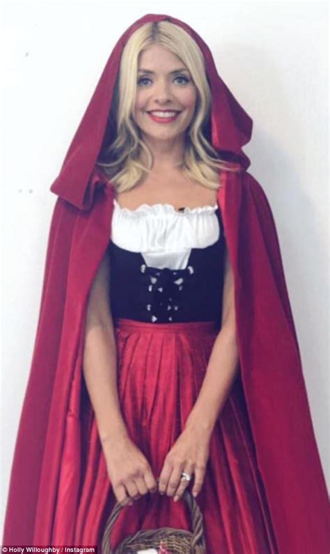 holly willoughby sends fans wild in little red riding hood