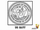 Coloring Pages Flag Navy Ship Army Book Kids Print American Military Seal Logo Yescoloring Marine Usa Seals Ships Insignia Color sketch template