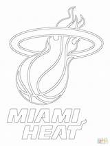Heat Coloring Miami Logo Pages Getcolorings Getdrawings sketch template