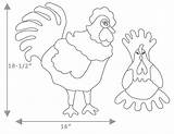 Applique Patterns Visit Chicken sketch template