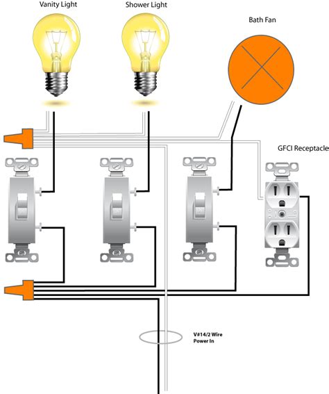 bath fan  light wiring diagram