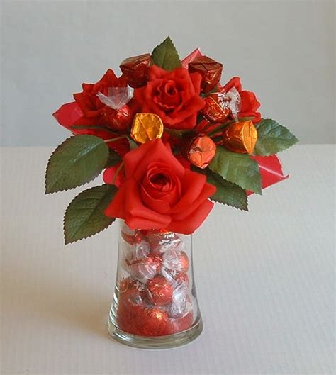 Roses And Chocolate For You Candy Bouquet Candy Bouquet Crochet