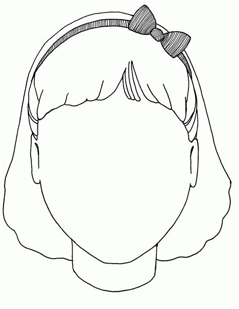 girl face coloring pages coloring home
