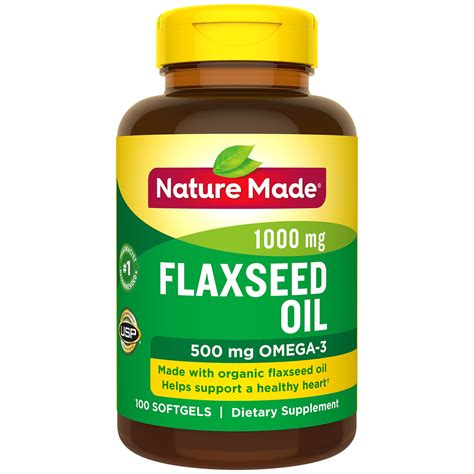 nature  flaxseed oil  mg  ct softgels walmartcom