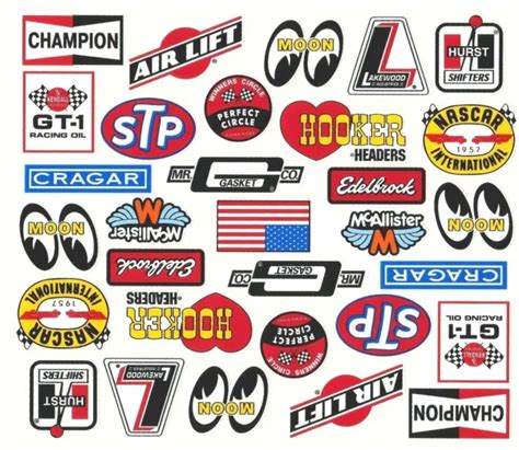 classic racing decals sticker set   rc car  truckpart   picclick