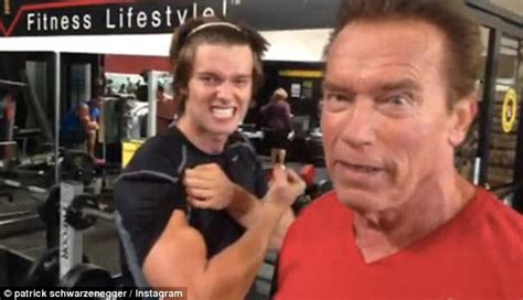 proud papa arnold schwarzenegger celebrates his son s 22nd birthday with a grueling 7am workout