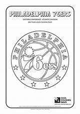 76ers Logos Coloriage Getcolorings Philadelph sketch template