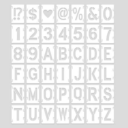 pcs letter stencils   washale reusale plastic letter numer