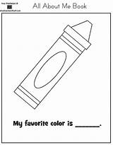 Book Favorite Worksheet Color Printable Worksheets Things Preschool Autism Colors Kindergarten Pages Printables Theme Kids Coloring Template Activities Resources Crayon sketch template