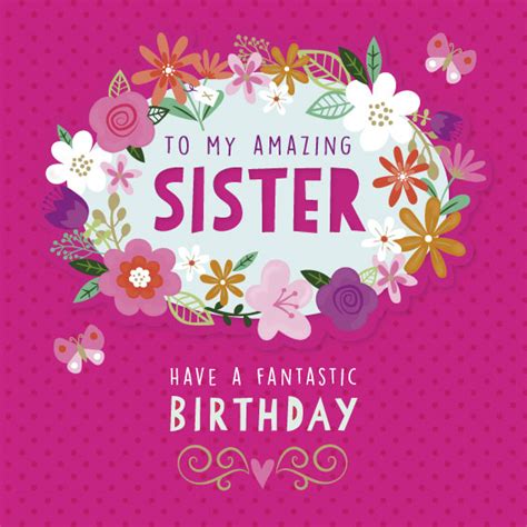 amazing sister birthday card greeting cards bm