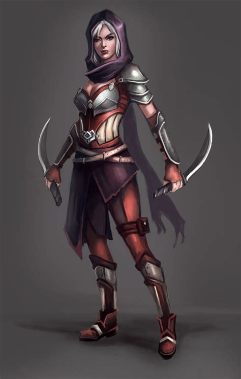 assassin concept helen efimovskih fantasy characters female