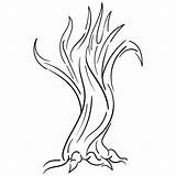 Tree Printable Coloring Pattern Leaves Branches Without Trunk Template Printablee Via sketch template
