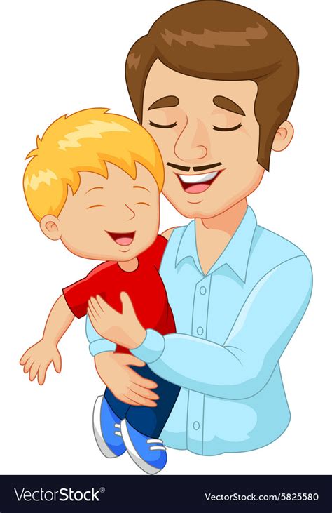 father and son cartoon pictures