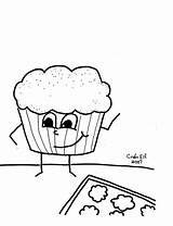 Muffin Man Coloring Template sketch template