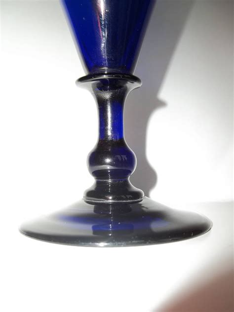 18thc Rare Bristol Blue Wine Glass Circa 1790 At 1stdibs Bristol