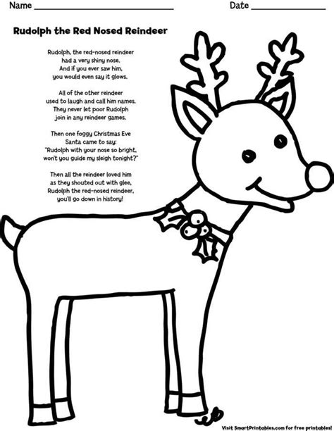 printable rudolph coloring pages   coloring sheets rudolph