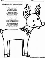Rudolph Reindeer Nosed Lyrics Wilma Divyajanani Glum sketch template