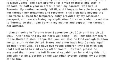 purpose  travel letter sample visa official letter