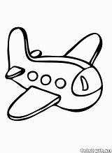 Toy Plane Colorkid Coloring sketch template