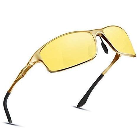 soxick night driving glasses hd vision yellow lens polarized anti glare