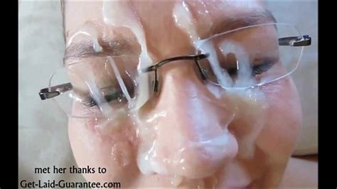thick cum all over her face and glasses xvideos