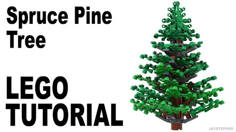 lego pine spruce tree   tutorial tree lego lego tree