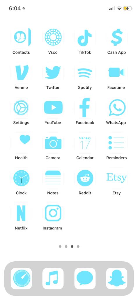 light blue app icons set   ios homescreen lockscreen etsy