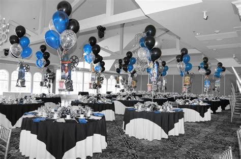 Royal Blue and Black Party Decorations | Black party