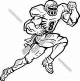Football Clipart Tackle Players Coloring sketch template