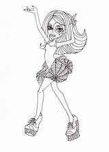 Coloring Pages Operetta Monster High Printable Print sketch template